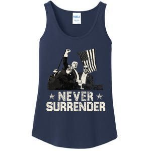 Never Surrender Trump 2024 Ladies Essential Tank