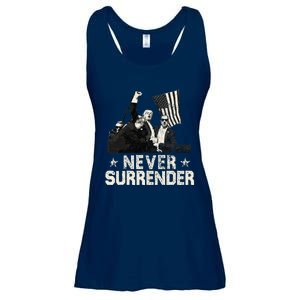 Never Surrender Trump 2024 Ladies Essential Flowy Tank