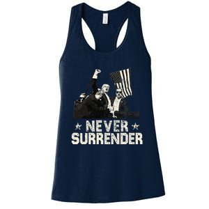 Never Surrender Trump 2024 Women's Racerback Tank