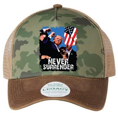 Never Surrender Trump Rushed Offstage With Blood Shooting Legacy Tie Dye Trucker Hat