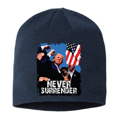 Never Surrender Trump Rushed Offstage With Blood Shooting Sustainable Beanie