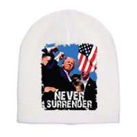 Never Surrender Trump Rushed Offstage With Blood Shooting Short Acrylic Beanie