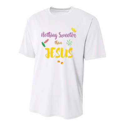 Nothing Sweeter Than Jesus Christian Halloween Youth Performance Sprint T-Shirt