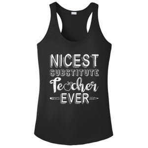 Nicest Substitute Teacher Ever Teacher Appreciation Great Gift Ladies PosiCharge Competitor Racerback Tank