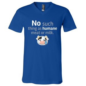 No Such Thing As Hue Meat Or Milk Crying Cow Cool Gift V-Neck T-Shirt