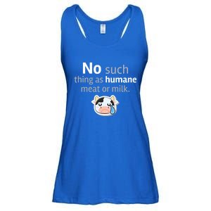 No Such Thing As Hue Meat Or Milk Crying Cow Cool Gift Ladies Essential Flowy Tank