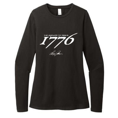 Never Surrender The Answer To 1984 Is 1776 Womens CVC Long Sleeve Shirt