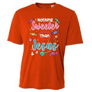 Nothing Sweeter Than Jesus Christian Faith Candy Meaningful Gift Cooling Performance Crew T-Shirt