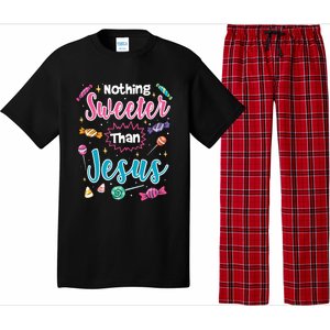 Nothing Sweeter Than Jesus Christian Faith Candy Meaningful Gift Pajama Set