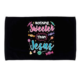 Nothing Sweeter Than Jesus Christian Faith Candy Meaningful Gift Microfiber Hand Towel