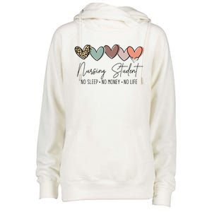 Nursing Student The Struggle for Success Womens Funnel Neck Pullover Hood