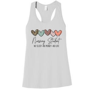 Nursing Student The Struggle for Success Women's Racerback Tank