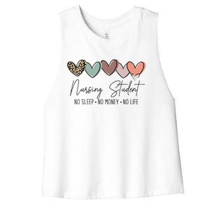 Nursing Student The Struggle for Success Women's Racerback Cropped Tank