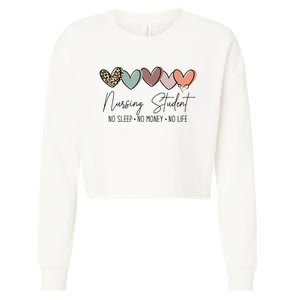 Nursing Student The Struggle for Success Cropped Pullover Crew