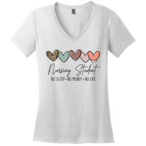 Nursing Student The Struggle for Success Women's V-Neck T-Shirt