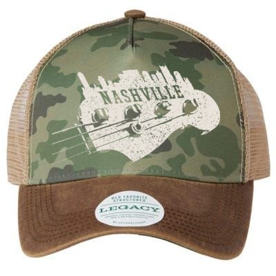 Nashville Skyline Tennessee Country Music City Vintage Legacy Tie Dye Trucker Hat