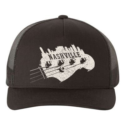 Nashville Skyline Tennessee Country Music City Vintage Yupoong Adult 5-Panel Trucker Hat