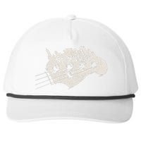 Nashville Skyline Tennessee Country Music City Vintage Snapback Five-Panel Rope Hat