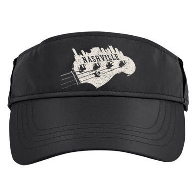 Nashville Skyline Tennessee Country Music City Vintage Adult Drive Performance Visor