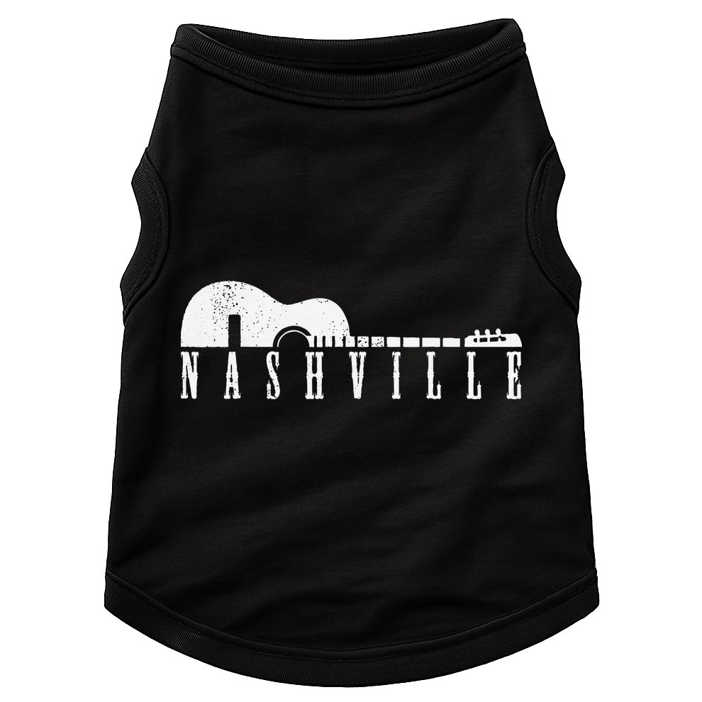 Nashville Skyline Tennessee Country Music Guitar Player Doggie Tank