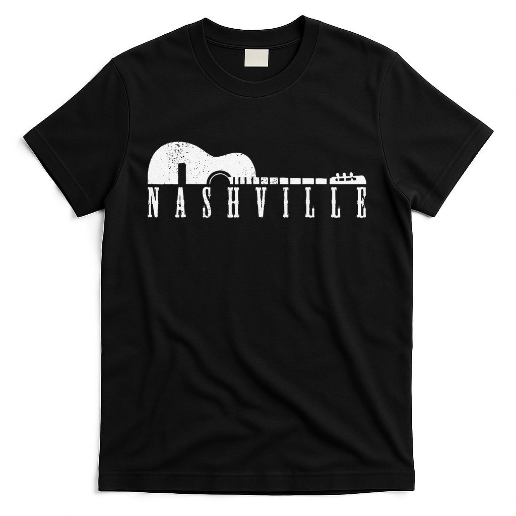 Nashville Skyline Tennessee Country Music Guitar Player T-Shirt