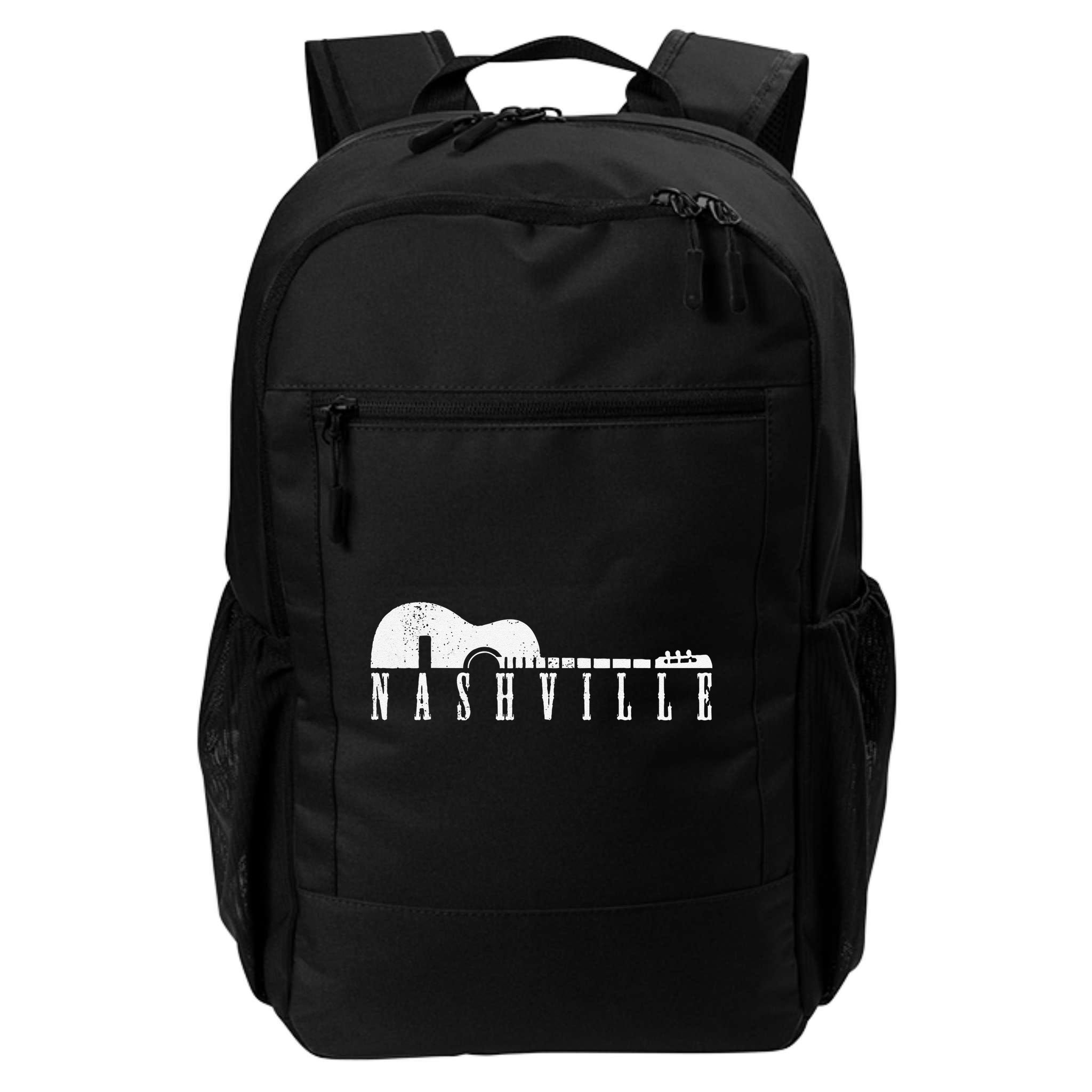 Nashville Skyline Tennessee Country Music Guitar Player Backpack