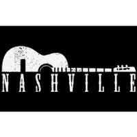 Nashville Skyline Tennessee Country Music Guitar Player Bumper Sticker