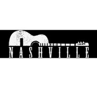 Nashville Skyline Tennessee Country Music Guitar Player Bumper Sticker