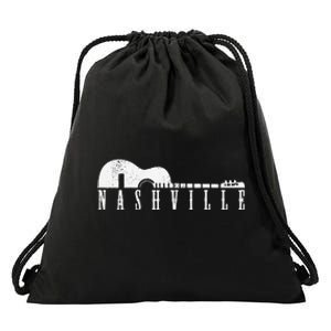 Nashville Skyline Tennessee Country Music Guitar Player Drawstring Bag