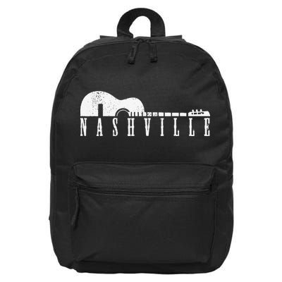Nashville Skyline Tennessee Country Music Guitar Player 16 in Basic Backpack