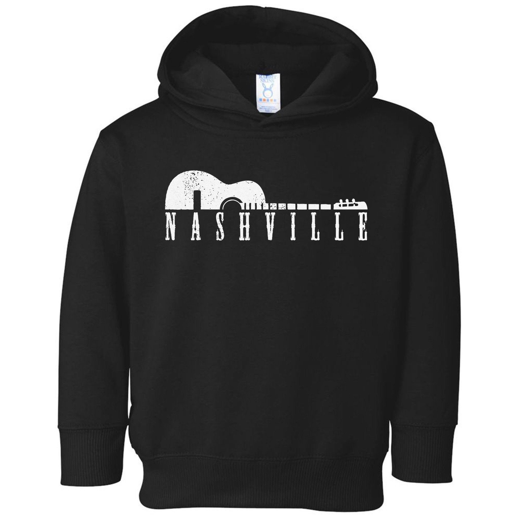 Nashville Skyline Tennessee Country Music Guitar Player Toddler Hoodie