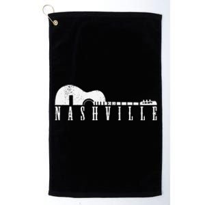 Nashville Skyline Tennessee Country Music Guitar Player Platinum Collection Golf Towel