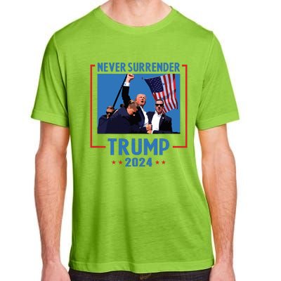 Never Surrender Trump 2024 Adult ChromaSoft Performance T-Shirt