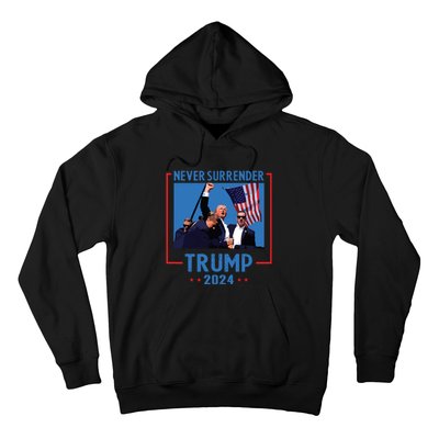 Never Surrender Trump 2024 Hoodie