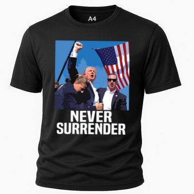 Never Surrender Trump Performance Shirt