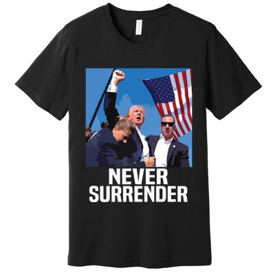 Never Surrender Trump Premium T-Shirt