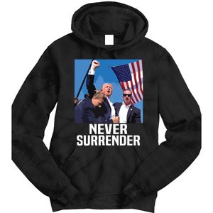 Never Surrender Trump Tie Dye Hoodie