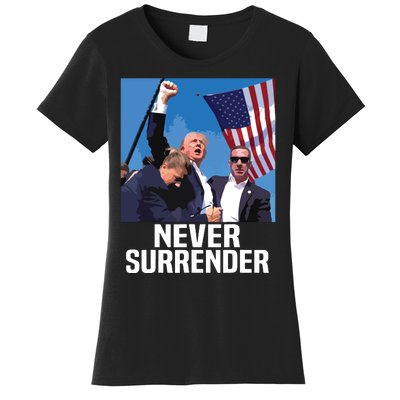 Never Surrender Trump Women's T-Shirt