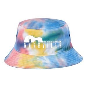 Nashville Skyline Tennessee Country Music Guitar Player Tie Dye Newport Bucket Hat