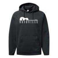 Nashville Skyline Tennessee Country Music Guitar Player Performance Fleece Hoodie