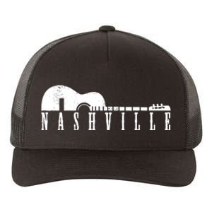 Nashville Skyline Tennessee Country Music Guitar Player Yupoong Adult 5-Panel Trucker Hat