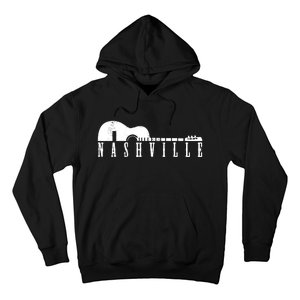 Nashville Skyline Tennessee Country Music Guitar Player Hoodie