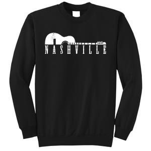 Nashville Skyline Tennessee Country Music Guitar Player Sweatshirt