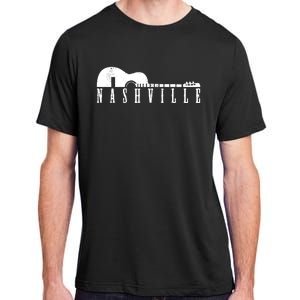 Nashville Skyline Tennessee Country Music Guitar Player Adult ChromaSoft Performance T-Shirt