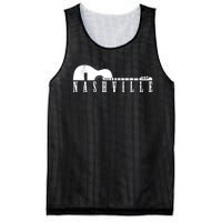 Nashville Skyline Tennessee Country Music Guitar Player Mesh Reversible Basketball Jersey Tank