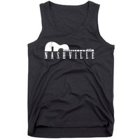 Nashville Skyline Tennessee Country Music Guitar Player Tank Top