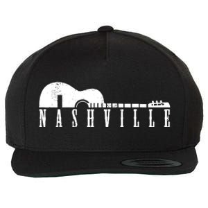 Nashville Skyline Tennessee Country Music Guitar Player Wool Snapback Cap