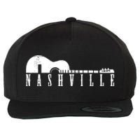 Nashville Skyline Tennessee Country Music Guitar Player Wool Snapback Cap