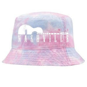 Nashville Skyline Tennessee Country Music Guitar Player Tie-Dyed Bucket Hat