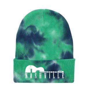 Nashville Skyline Tennessee Country Music Guitar Player Tie Dye 12in Knit Beanie